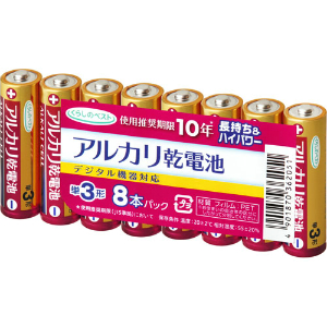 ＣＧＣくらしのベスト　アルカリ乾電池　単3 8ｺﾊﾟｯｸ