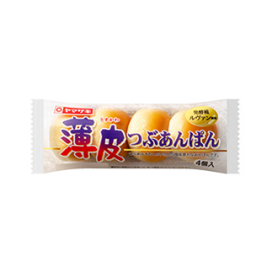 ヤマザキ　薄皮つぶあんぱん 4個入