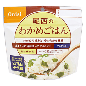尾西食品　アルファ米　わかめごはん １食