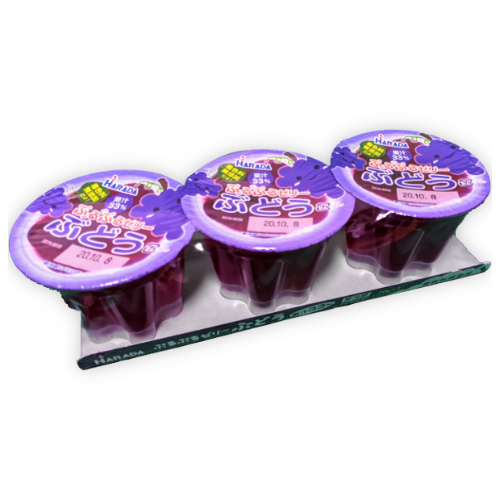 原田乳業　ぷるぷるゼリーぶどう 75g&times;3